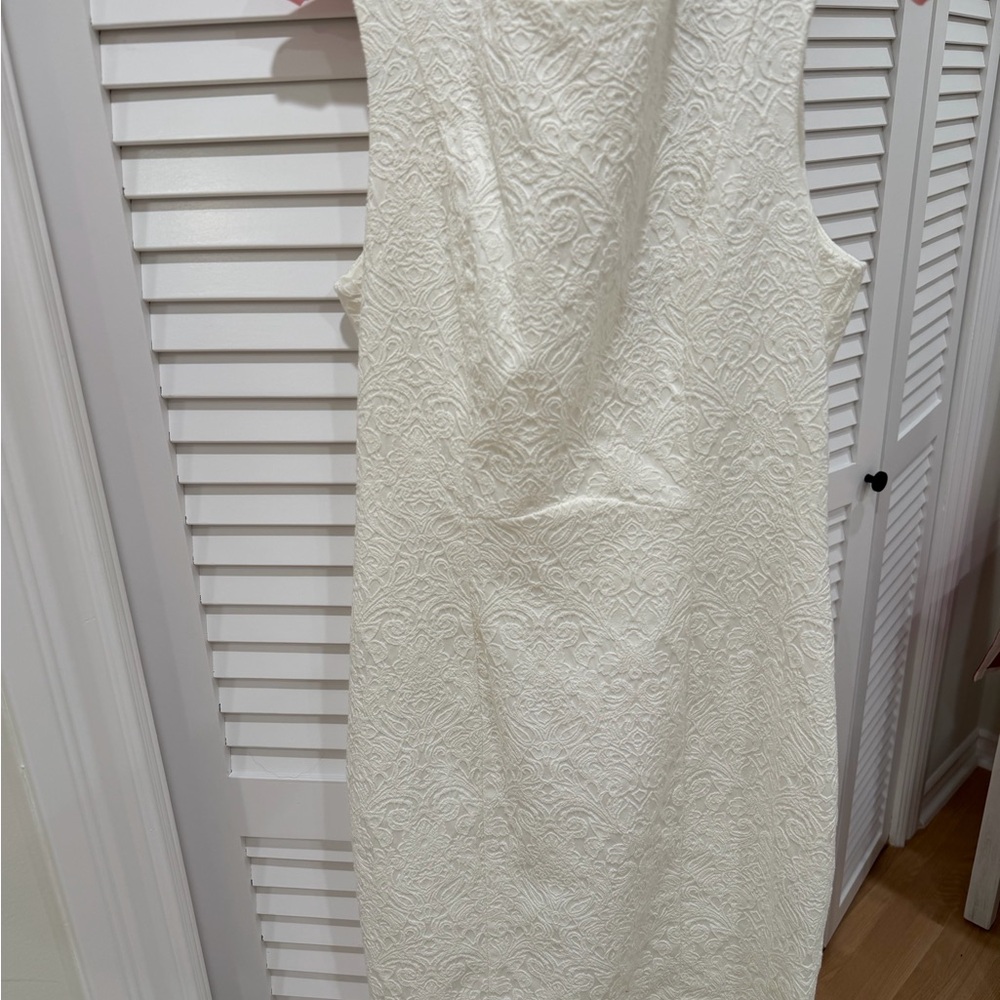 H&M Textured Cream Mini Dress